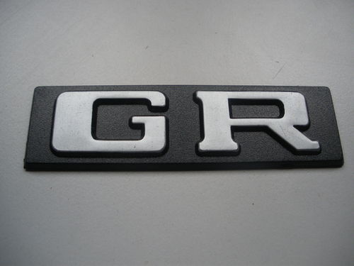 Monogramme GR gris opaque